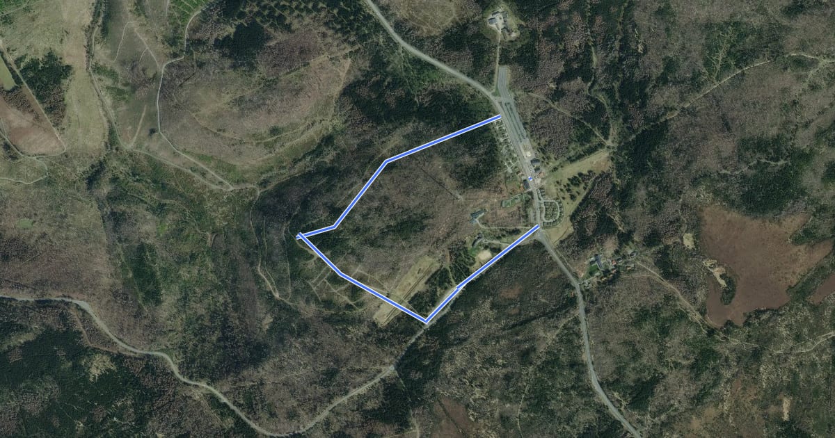 Маршрут Rundwanderweg Torfhaus на спутниковом снимке