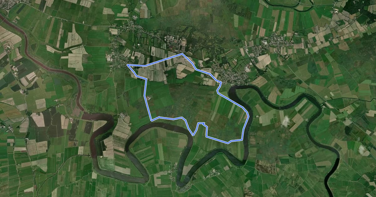 Маршрут Rundwanderweg - Tour 1 на спутниковом снимке