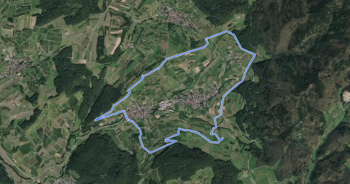 Маршрут Rundwanderweg um das Eggenertal на спутниковом снимке