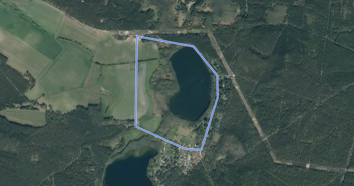 Маршрут Rundwanderweg um den Kleinen Zeschsee на спутниковом снимке