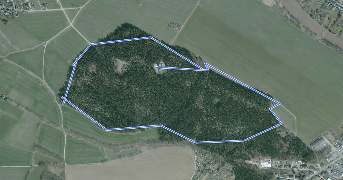 Маршрут Rundwanderweg um den Spiegelwald - große Runde на спутниковом снимке