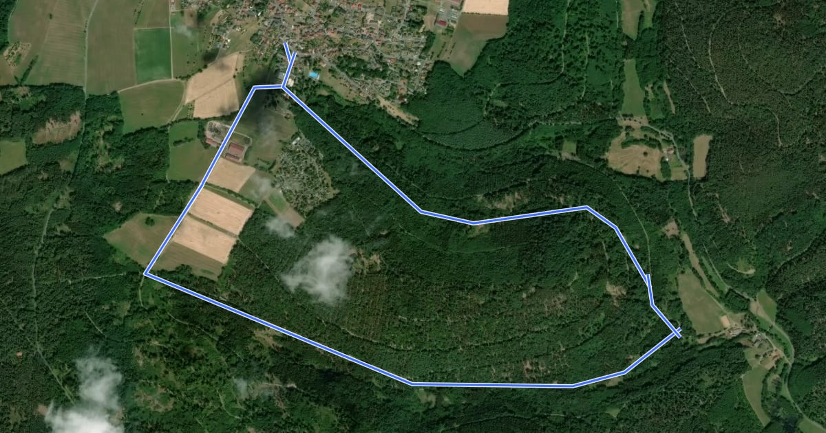 Маршрут Rundwanderweg Vielbrunn 3 : Walberntal-Weg на спутниковом снимке