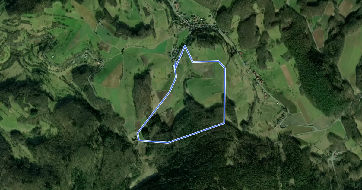 Маршрут Rundwanderweg Vierstöck 6: Knösberg-Weg на спутниковом снимке
