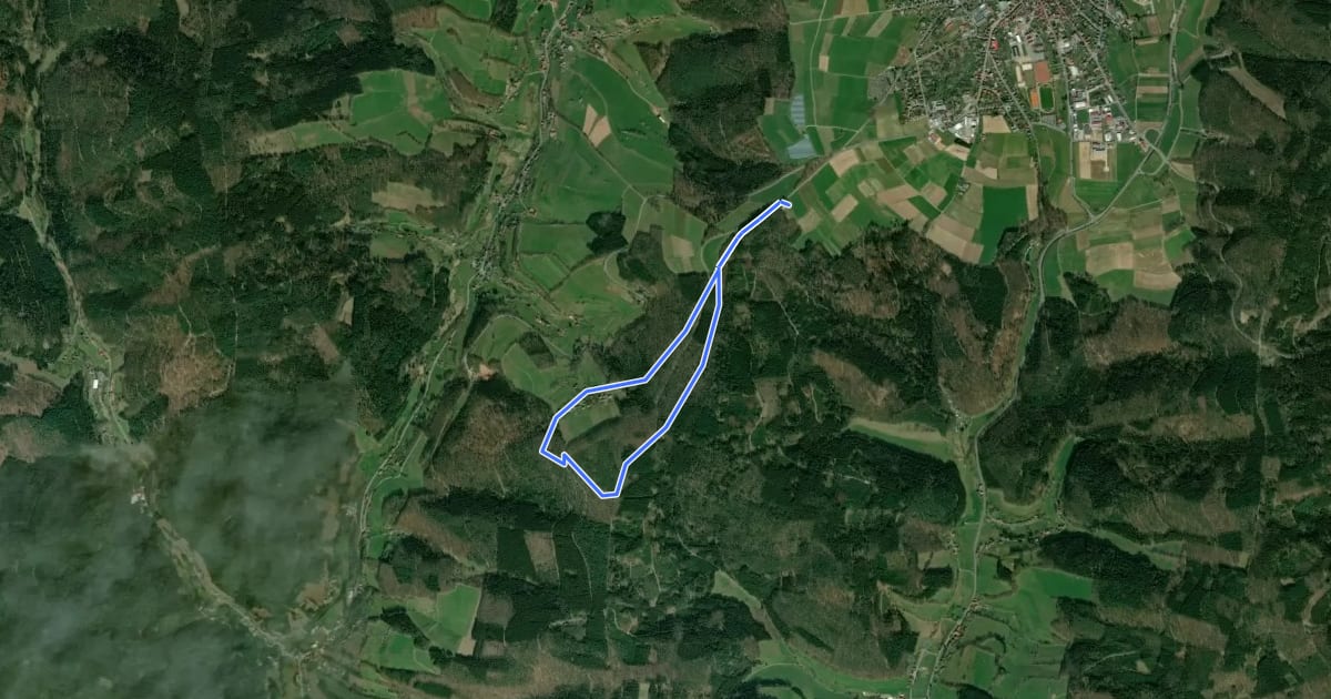 Маршрут Rundwanderweg Vogelherd 5 на спутниковом снимке