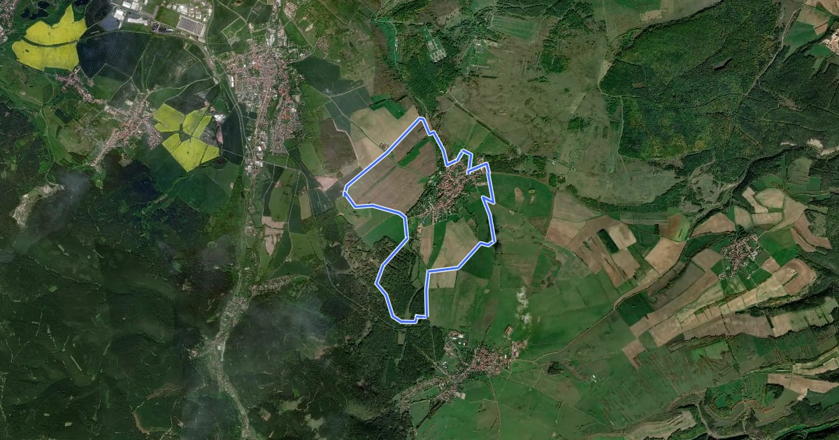 Маршрут Rundwanderweg "Wölfiser Runde“ на спутниковом снимке
