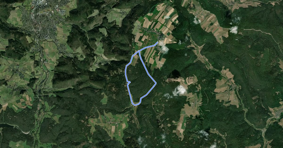Маршрут Rundwanderweg Würzberg 3 на спутниковом снимке