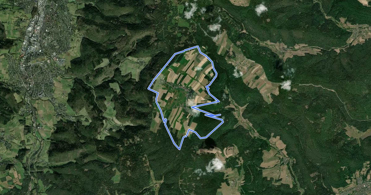 Маршрут Rundwanderweg Würzberg 4 : Hubenweg Würzberg на спутниковом снимке