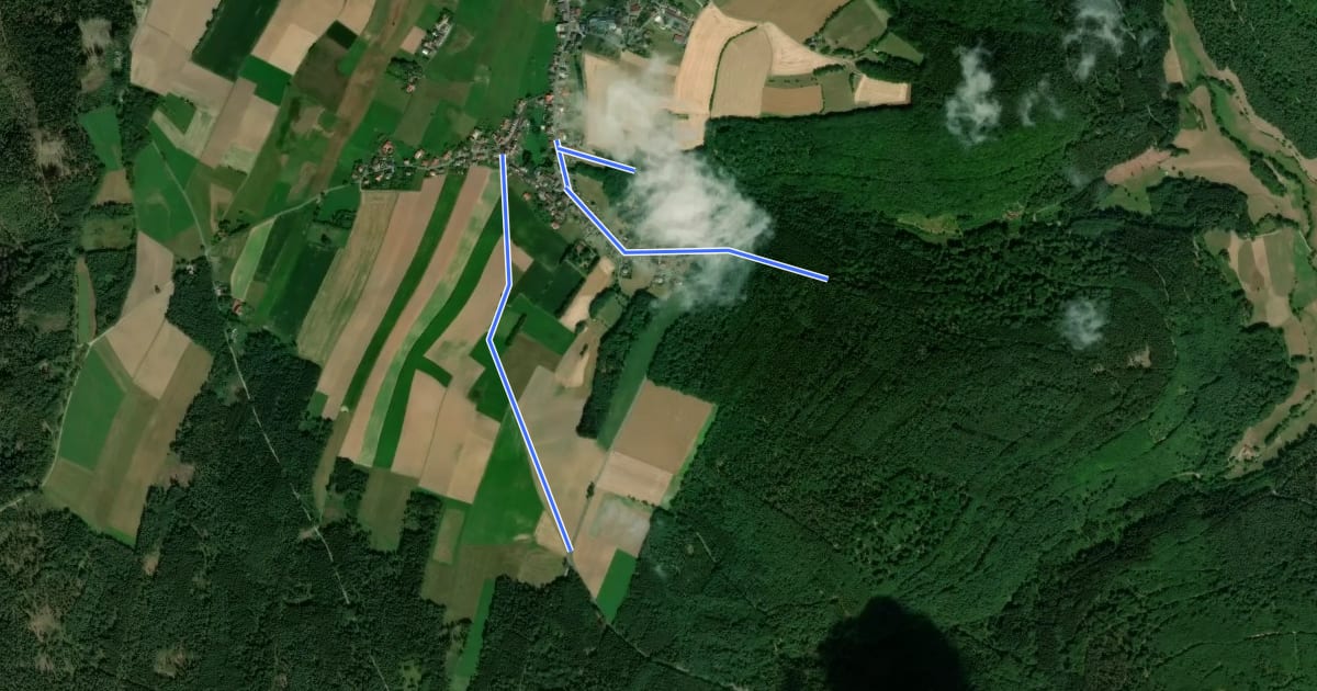Маршрут Rundwanderweg Würzberg V на спутниковом снимке