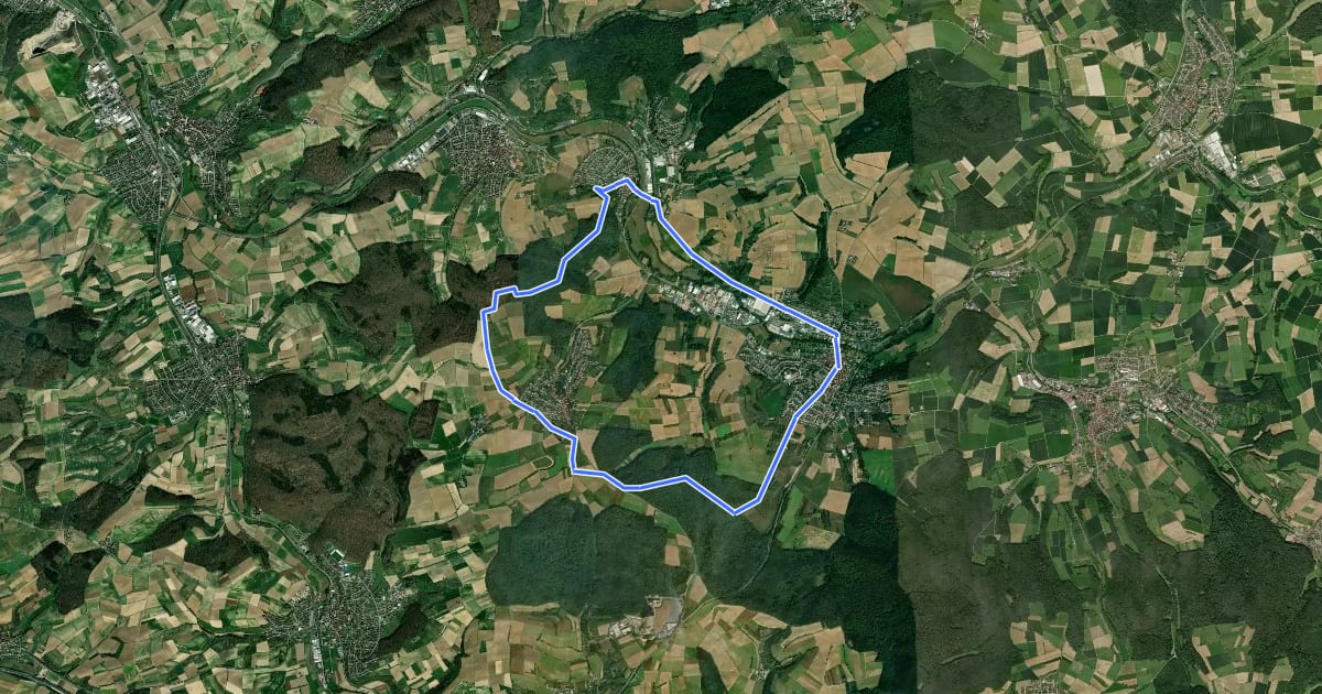 Маршрут Rundwanderweg Waibstadt 3: Neidenstein-Weg на спутниковом снимке