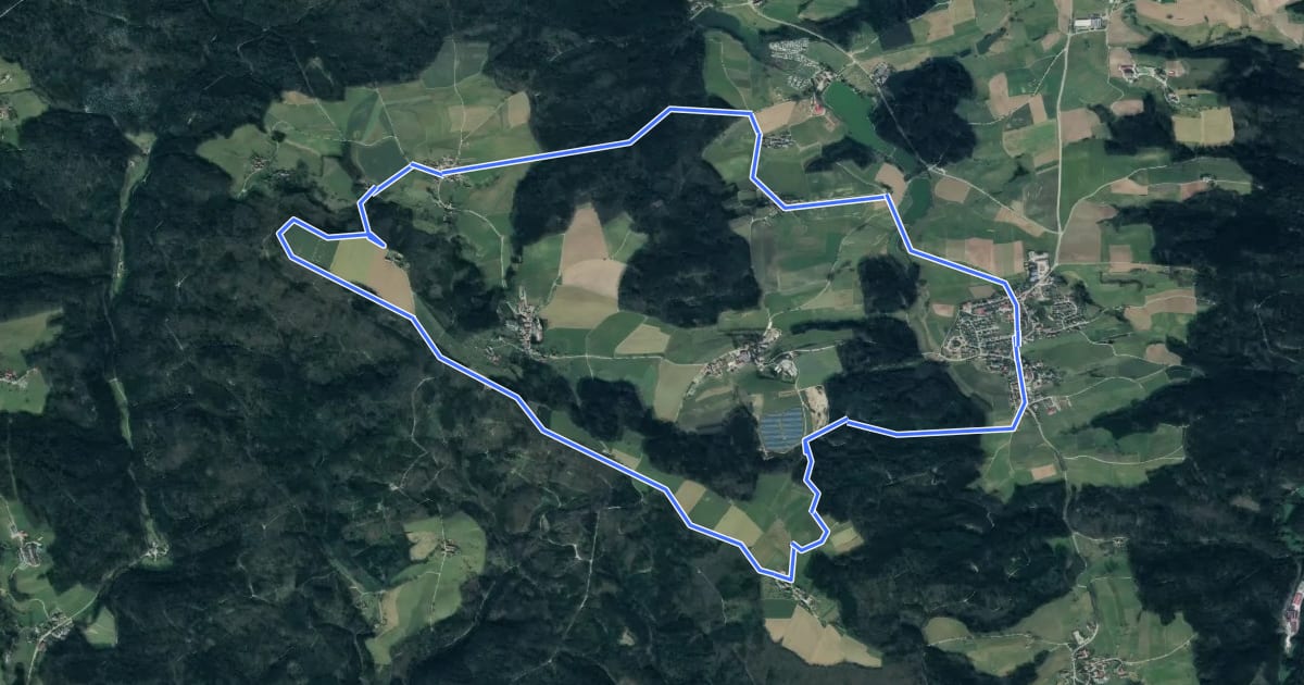 Маршрут Rundwanderweg: Wald im Wandel на спутниковом снимке