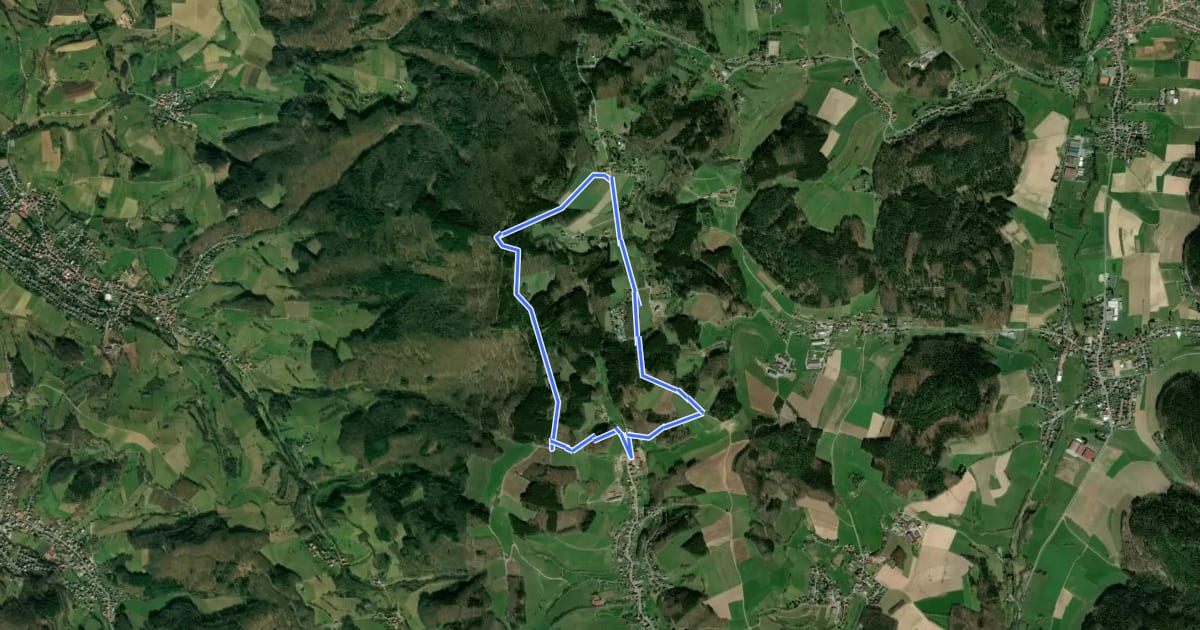 Маршрут Rundwanderweg Wald-Michelbach Am Bannholz 3: Tromm-Weg на спутниковом снимке
