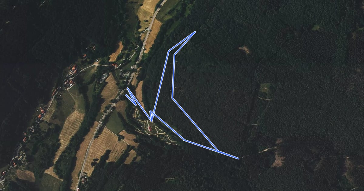 Маршрут Rundwanderweg Wald-Michelbach Flockenbusch 2: Knösselberg-Weg на спутниковом снимке