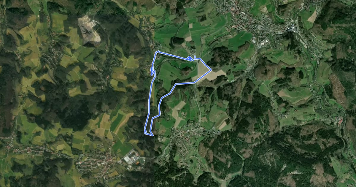 Маршрут Rundwanderweg Wald-Michelbach Kreidacher Höhe 4: Kreidacher-Weg на спутниковом снимке
