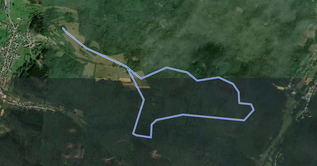 Маршрут Rundwanderweg Wald-Michelbach Wetschbach 3: Bauschlag-Weg на спутниковом снимке