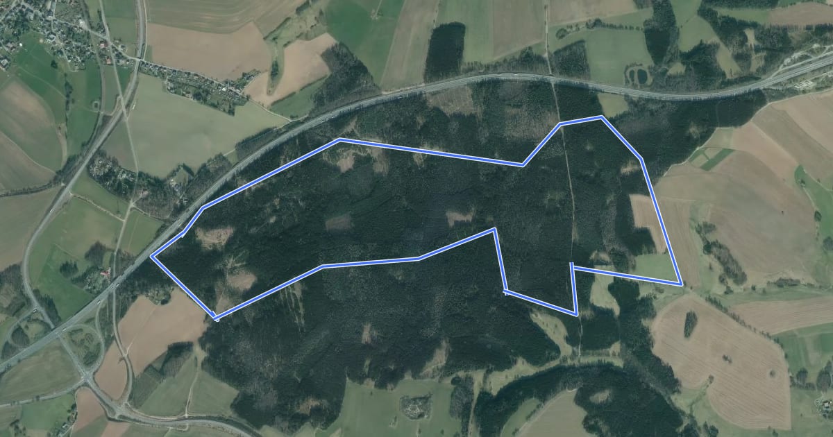 Маршрут Rundwanderweg Waldhaus / Ebersbrunner Wald на спутниковом снимке