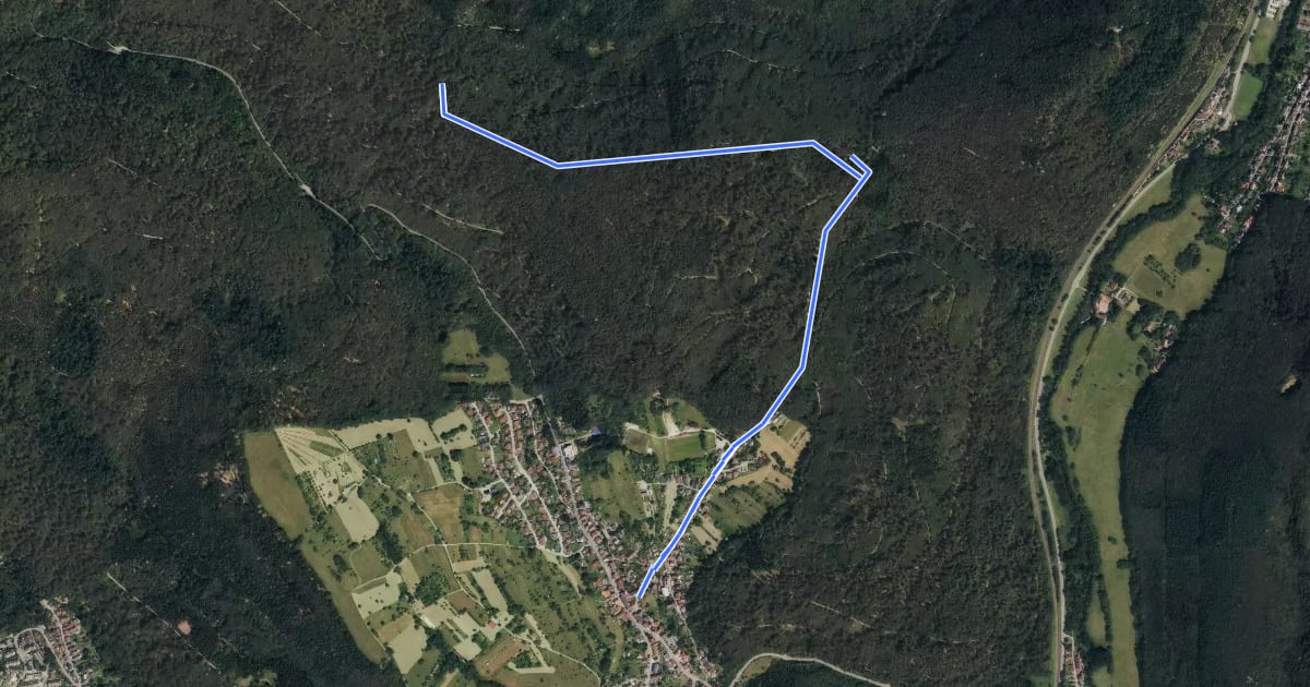 Маршрут Rundwanderweg Waldhilsbach 10 - Kraussteinweg на спутниковом снимке