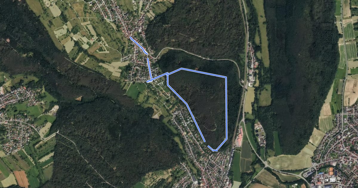 Маршрут Rundwanderweg Waldhilsbach 11 - Bammertsberg-Weg на спутниковом снимке