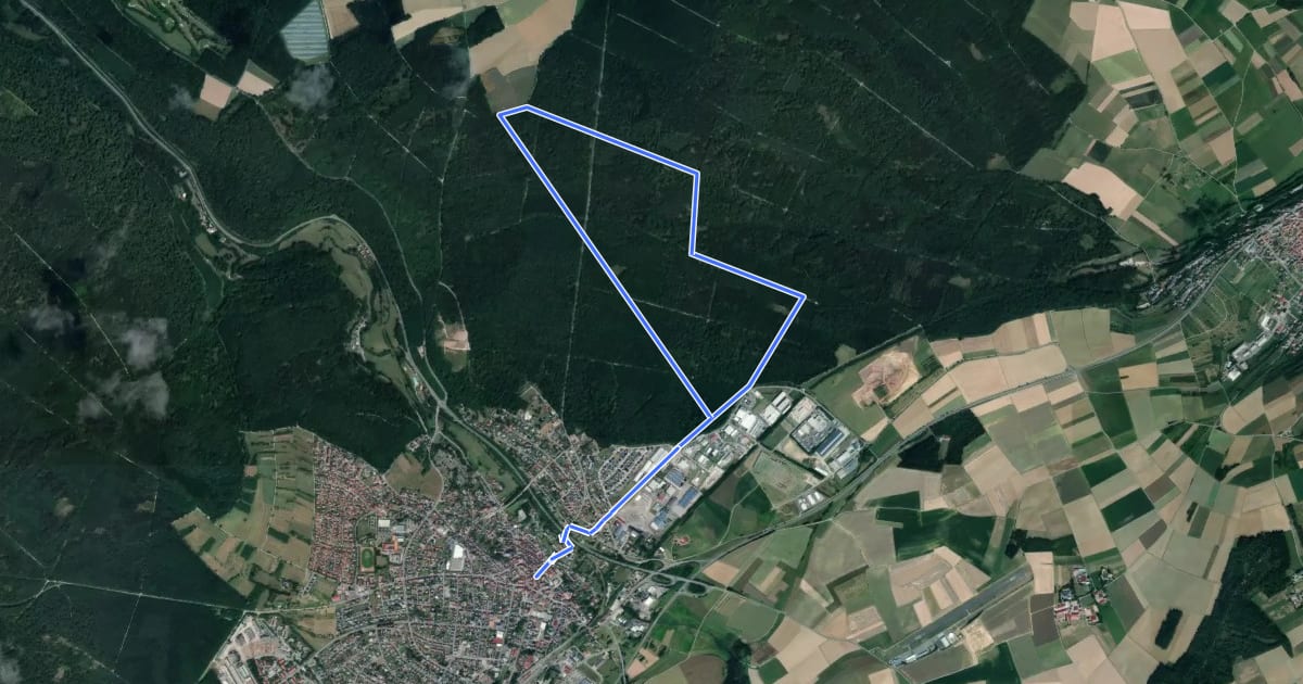 Маршрут Rundwanderweg Walldürn 4: Limes-Weg на спутниковом снимке