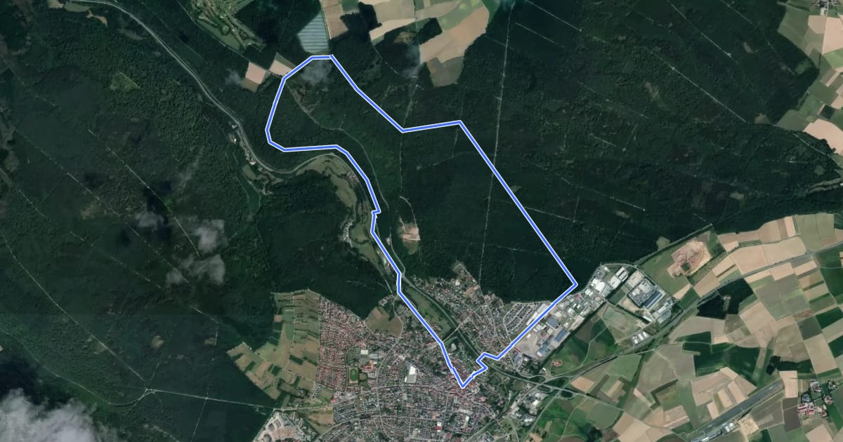 Маршрут Rundwanderweg Walldürn 5: Solschlag-Weg на спутниковом снимке