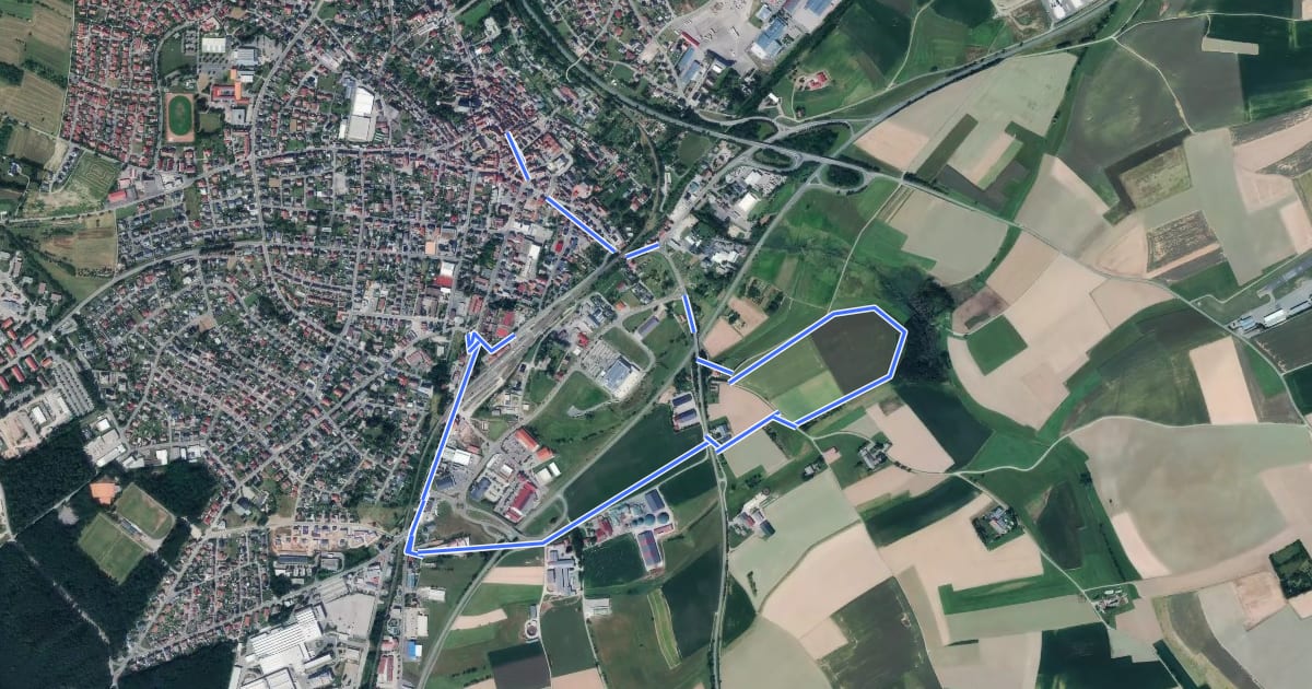 Маршрут Rundwanderweg Walldürn 6: Römer-Weg на спутниковом снимке