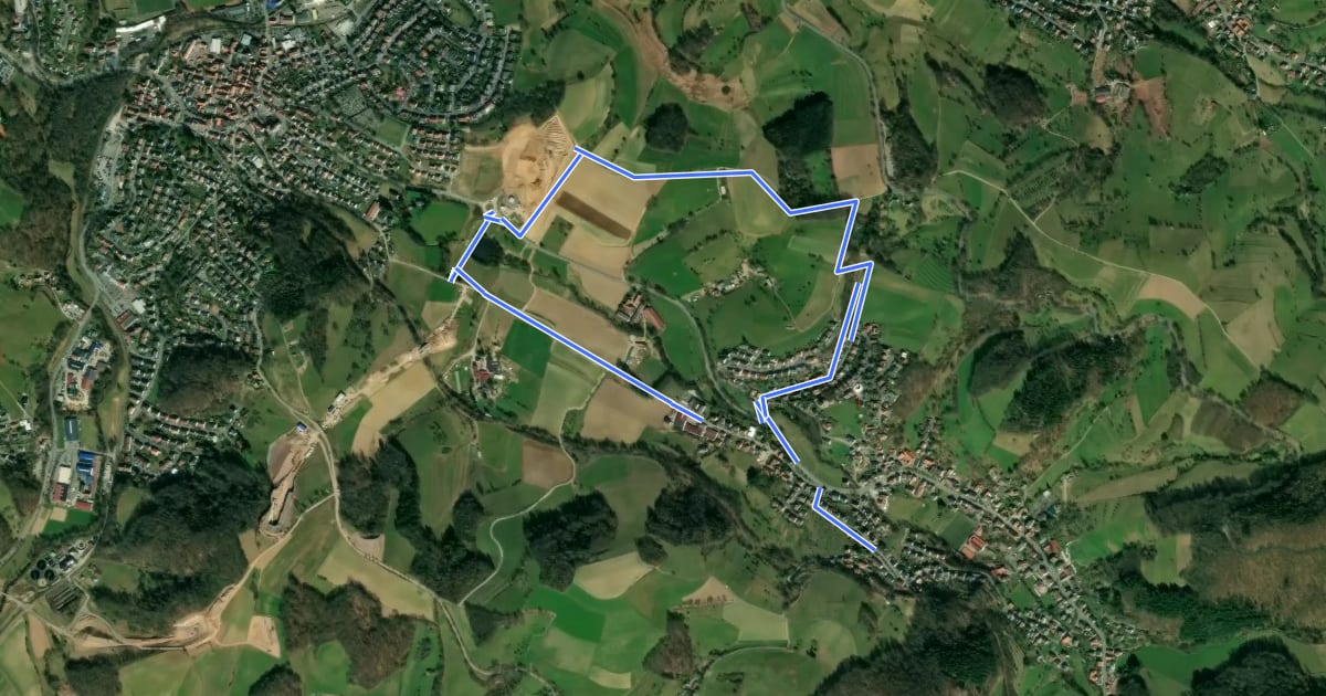 Маршрут Rundwanderweg Weiher 2: Annenhof-Weg на спутниковом снимке