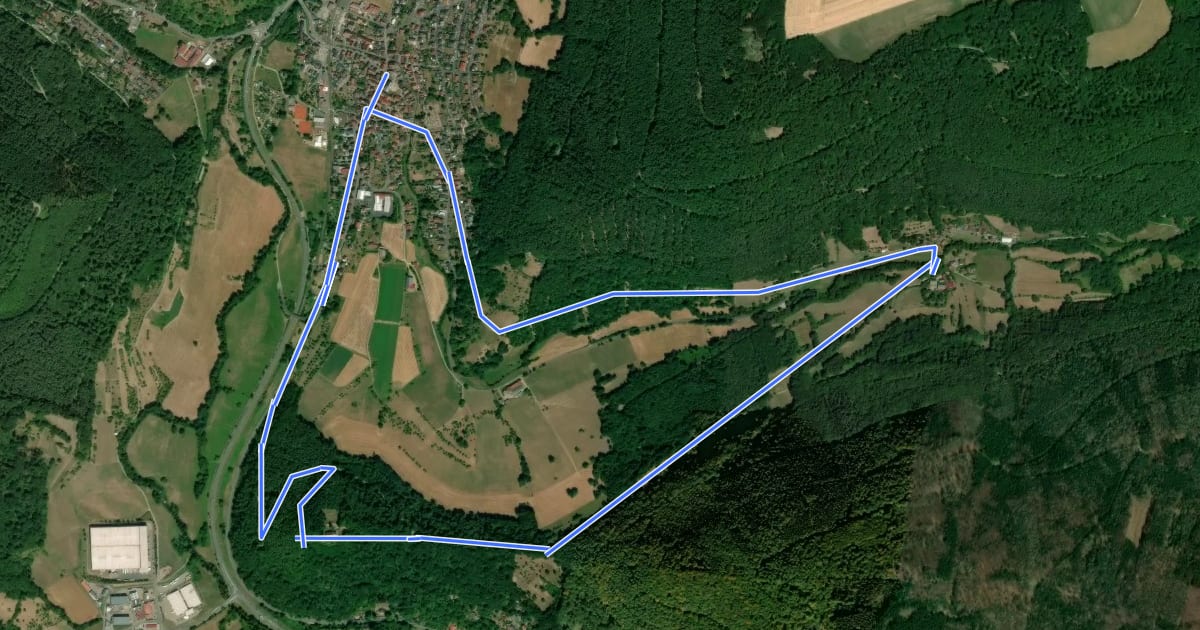 Маршрут Rundwanderweg Weilbach 4: Gotthardsbergweg на спутниковом снимке