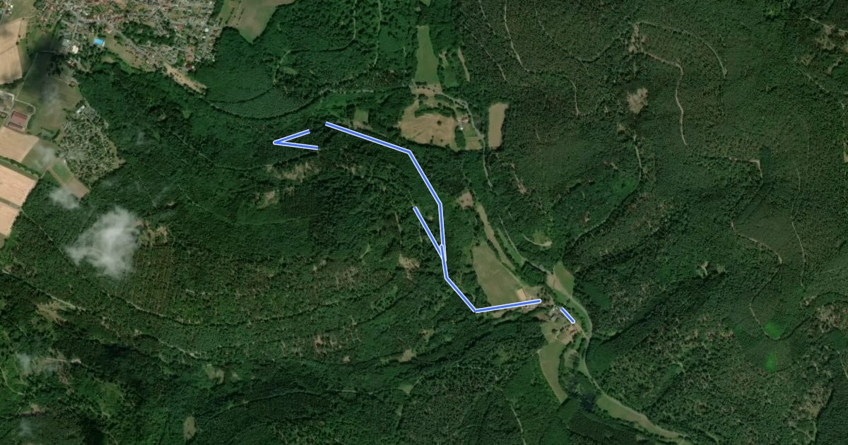 Маршрут Rundwanderweg Weilbach Ohrnbach 1 : Stutz-Weg на спутниковом снимке