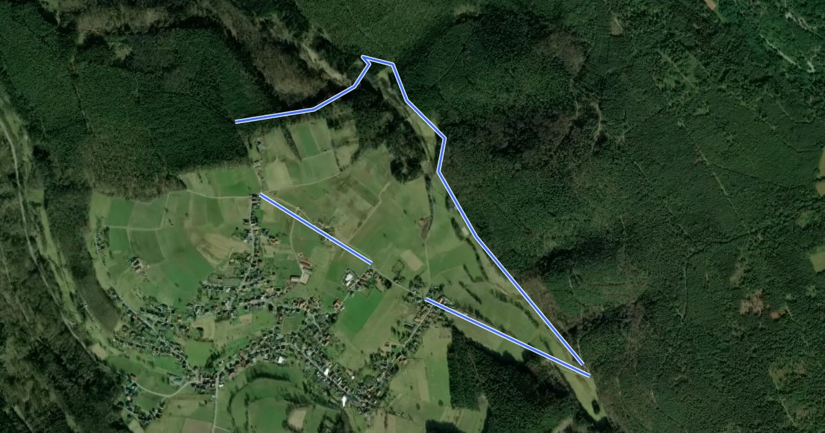 Маршрут Rundwanderweg Weiten-Gesäß 1 : Sellengrundweg на спутниковом снимке