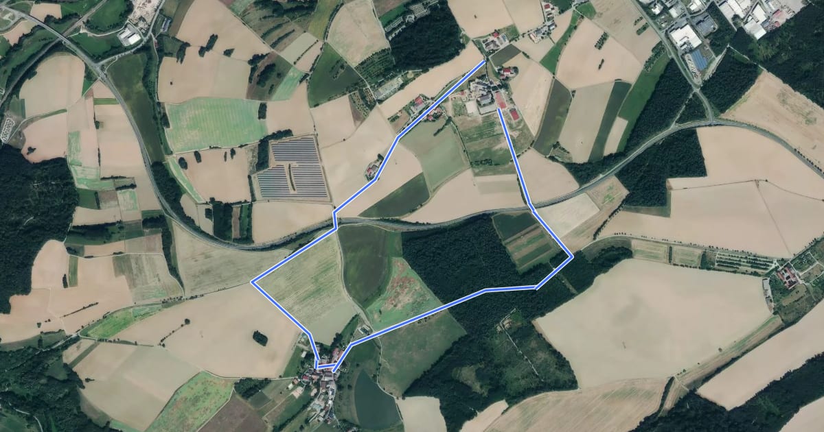 Маршрут Rundwanderweg Wemmershof 1: Römer-Weg на спутниковом снимке