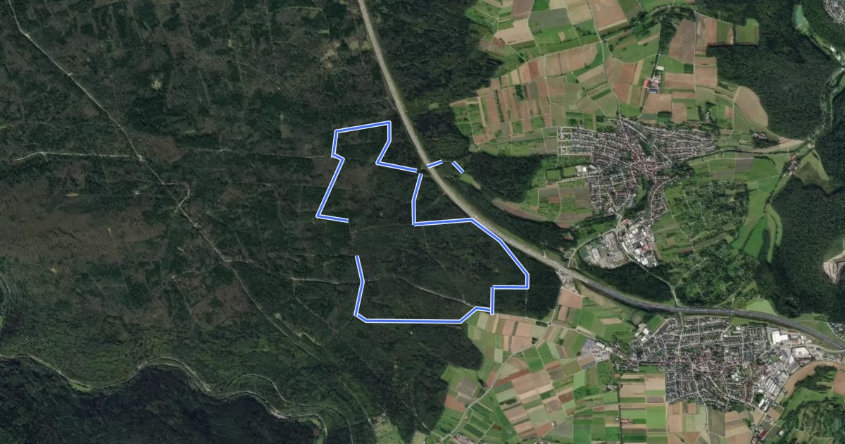 Маршрут Rundwanderweg Wimsheim 5 на спутниковом снимке