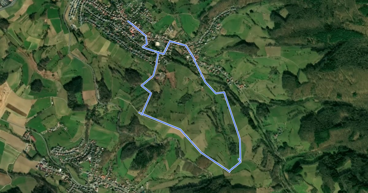 Маршрут Rundwanderweg Zotzenbach 2: Kisselberg-Weg на спутниковом снимке