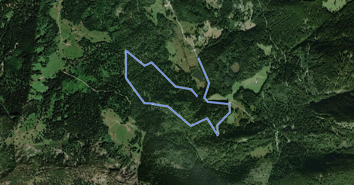 Маршрут Rundweg 1 1/2 Std Sutten на спутниковом снимке