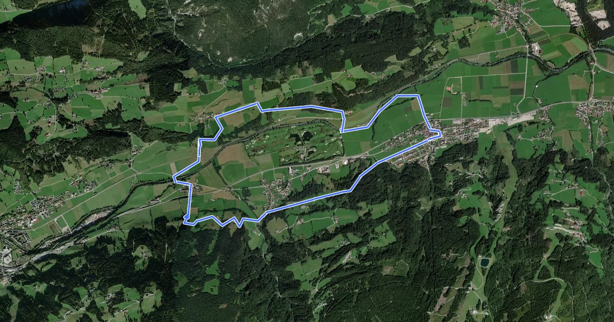 Маршрут Rundweg 1 на спутниковом снимке