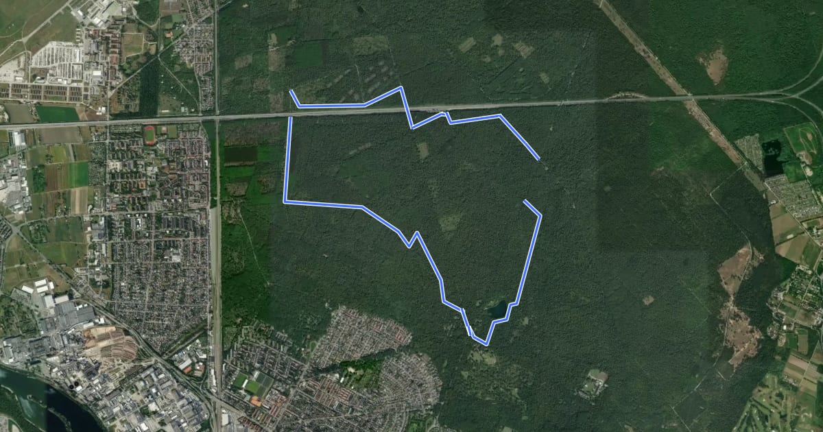 Маршрут Rundweg 1, Frondweg на спутниковом снимке