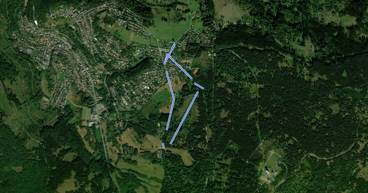 Маршрут Rundweg 1 Oberreifenberg на спутниковом снимке
