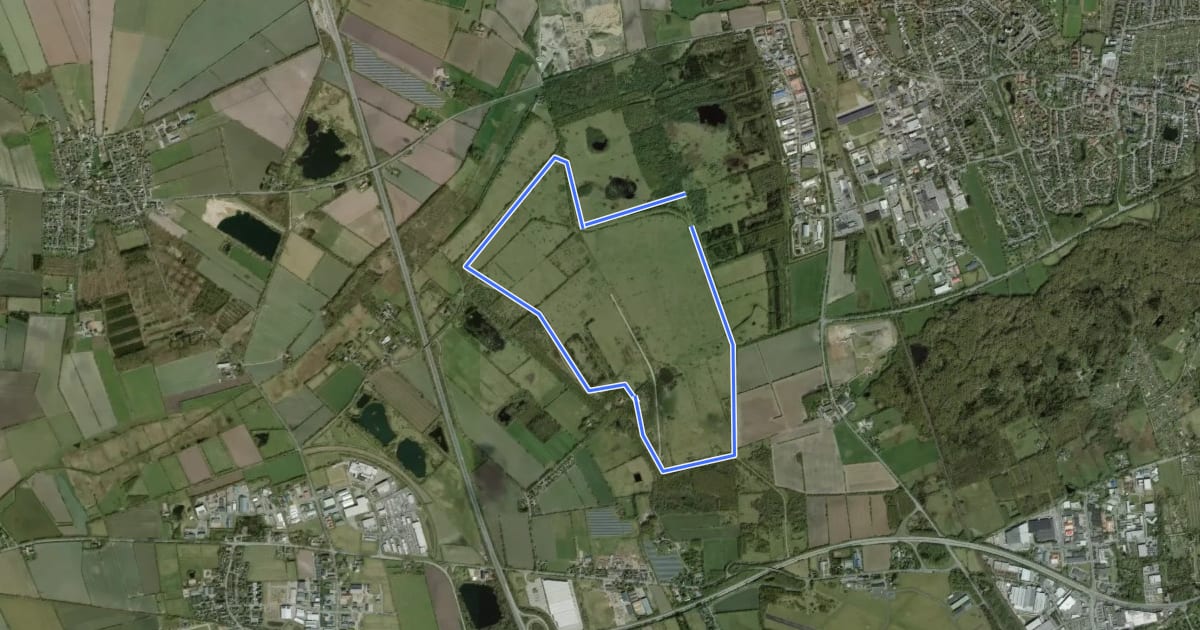 Маршрут Rundweg 1, Stiftungsland Schäferhaus на спутниковом снимке