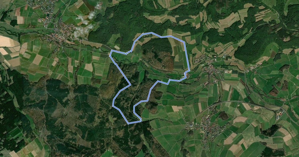 Маршрут Rundweg 1, Weinberg на спутниковом снимке