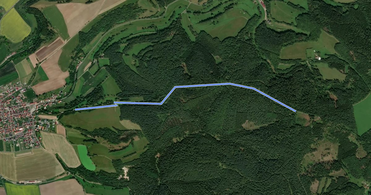 Маршрут Rundweg 10 km на спутниковом снимке