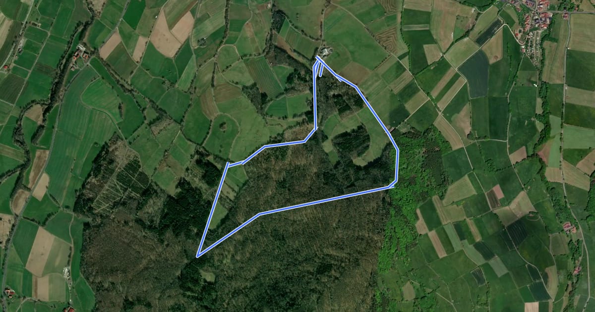 Маршрут Rundweg 11, Gänskutte, Lahrbach (Tann) на спутниковом снимке