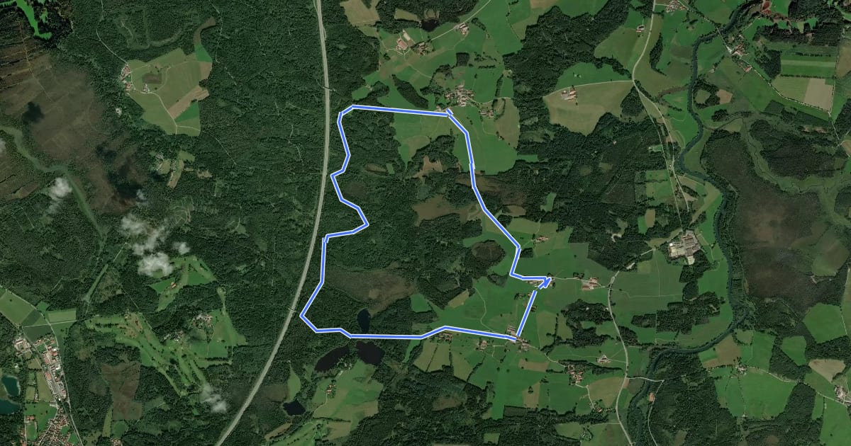 Маршрут Rundweg 12 Nord на спутниковом снимке