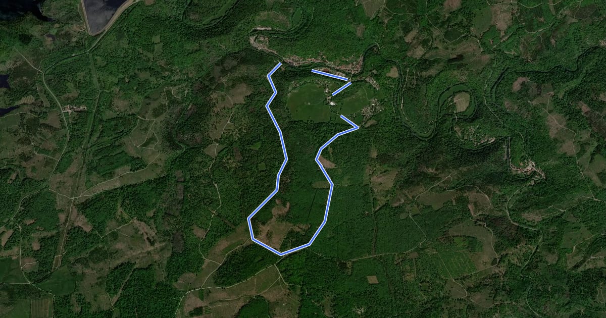 Маршрут Rundweg на спутниковом снимке