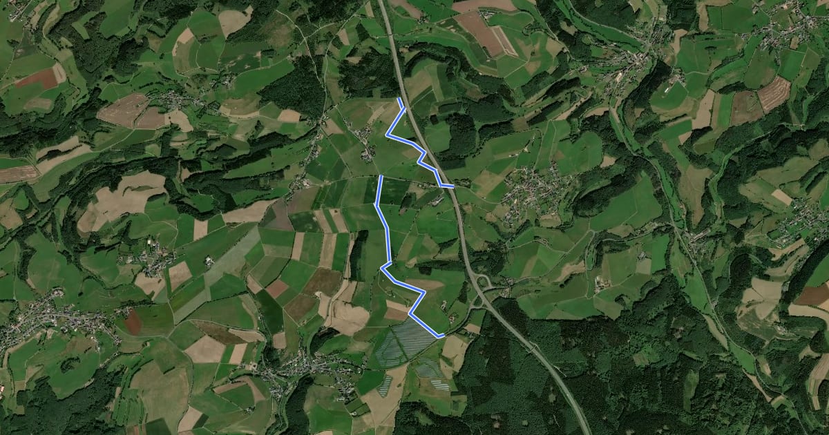 Маршрут Rundweg 2 на спутниковом снимке