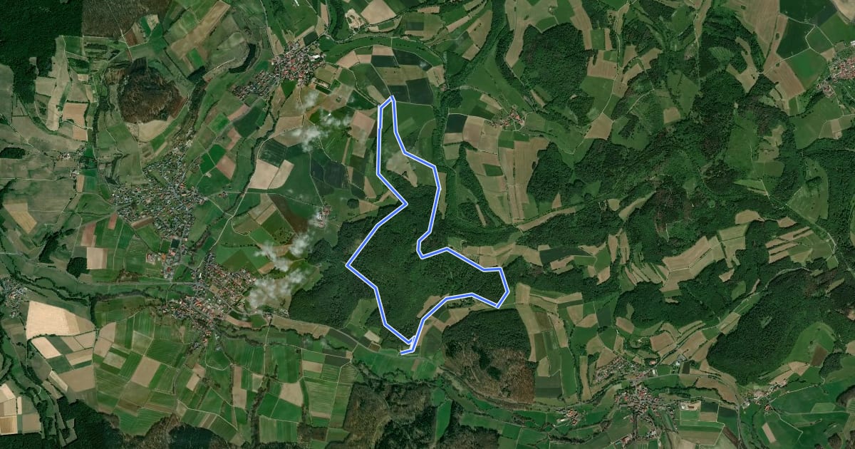 Маршрут Rundweg 2, Weinberg на спутниковом снимке
