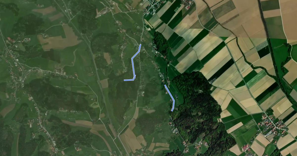 Маршрут Rundweg 3 на спутниковом снимке