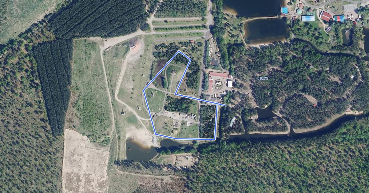 Маршрут Rundweg 3 на спутниковом снимке