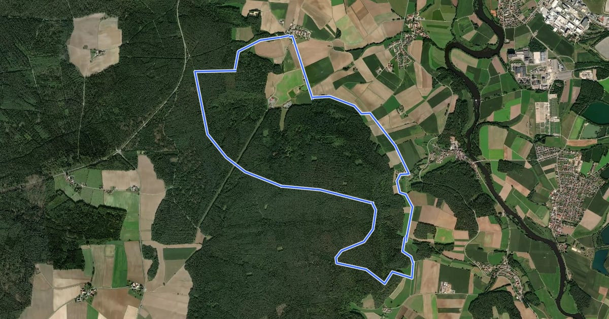 Маршрут Rundweg 3 "Bürgermeister Hans- Graf- Weg" на спутниковом снимке