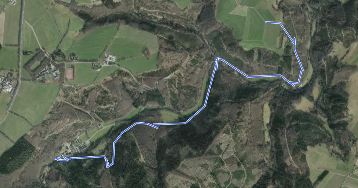Маршрут Rundweg 3 Simonskall на спутниковом снимке