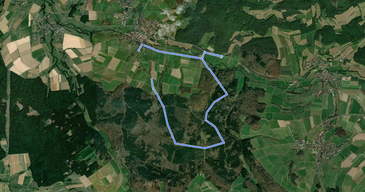 Маршрут Rundweg 3, Weinberg на спутниковом снимке