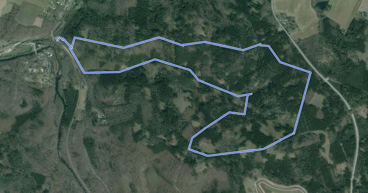 Маршрут Rundweg на спутниковом снимке