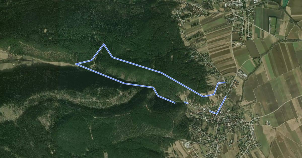 Маршрут Rundweg 4 на спутниковом снимке